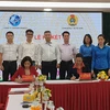 Công đoàn Y tế Việt Nam tổ chức Lễ ký kết thỏa thuận hợp tác với các đối tác. (Ảnh: PV/Vietnam+)