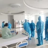 Các trường hợp F1 đang được cách ly tại Bệnh viện dã chiến Bạch Mai cơ sở 2. (Ảnh: PV/Vietnam+)