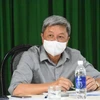 Thứ trưởng Bộ Y tế Nguyễn Trường Sơn chủ trì cuộc họp. (Ảnh: PV/Vietnam+)