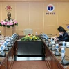 Quang cảnh buổi làm việc giữa lãnh đạo Bộ Y tế và lãnh đạo WB. (Ảnh: PV/Vietnam+)