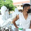 Đắk Lắk tổ chức tiêm lưu động vaccine phòng COVID-19. (Ảnh: Tuấn Anh/TTXVN)