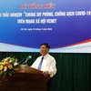 Thứ trưởng Đỗ Xuân Tuyên phát biểu tại buổi tổng kết Cuộc thi. (Ảnh: PV/Vietnam+)