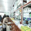Khu vực bán thuốc điều trị COVID-19. (Ảnh: TTXVN/Vietnam+)