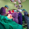 Các bác sỹ thực hiện một ca phẫu thuật thẩm mỹ. (Ảnh: PV/Vietnam+)