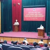 Bộ Y tế thông tin báo chí giới thiệu về Hội thảo Hải Thượng Lãn Ông - Thân thế, sự nghiệp và tầm ảnh hưởng. (Ảnh: PV/Vietnam+)