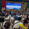Chương trình “Con thuyền mơ ước” nhằm hưởng ứng tháng nhận thức về ung thư trẻ em 2022. (Ảnh: PV/Vietnam+)