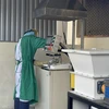 Thiết bị xử lý chất thải rắn tại chỗ do Dự án Quản lý chất thải y tế tại cơ sở y tế huyện đảo đầu tư. (Ảnh: PV/Vietnam+)