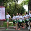 500 đoàn viên, thanh niên tham gia Giải chạy Marathon với chủ đề "Thanh niên Việt Nam nói không với thuốc lá và thuốc lá điện tử." (Ảnh: PV/Vietnam+)