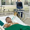 Bệnh nhân mắc uốn ván đang điều trị tại Bệnh viện Bệnh Nhiệt đới Trung ương. (Ảnh: PV/Vietnam+)