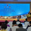 Ông Nguyễn Thế Thịnh - Cục trưởng Cục Quản lý Y Dược cổ truyền (Bộ Y tế) phát biểu tại Buổi họp báo giới thiệu về Hội chợ. (Ảnh: PV/Vietnam+)