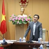 Thứ trưởng Bộ Y tế Trần Văn Thuấn phát biểu tại Hội nghị. (Ảnh: PV/Vietnam+)