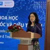 Phó giáo sư Phan Thị Thu Hương - Cục trưởng Cục Phòng, chống HIV/AIDS phát biểu tại Hội thảo. (Ảnh: T.G/Vietnam+)