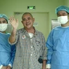 Đây là bệnh nhân ghép tim đầu tiên tại Bệnh viện Trung ương Quân đội 108. (Ảnh: PV/Vietnam+)