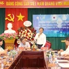 Thứ trưởng Bộ Y tế Trần Văn Thuấn phát biểu tại chương trình. (Ảnh: PV/Vietnam+)