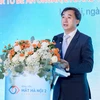 Thứ trưởng Bộ Y tế Trần Văn Thuấn phát biểu tại buổi lễ. (Ảnh: PV/Vietnam+)