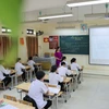 Học sinh tập trung ôn trước các kỳ thi. (Ảnh: TTXVN/Vietnam+)