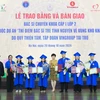 Các bác sỹ trẻ thuộc 10 chuyên ngành vừa tốt nghiệp tại Trường Đại học Y Hà Nội và sẽ công tác tại 26 huyện khó khăn, biên giới của 10 tỉnh miền núi phía Bắc, duyên hải miền Trung. (Ảnh: PV/Vietnam+)