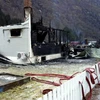 Cháy lớn "càn quét" một ngôi làng di sản của Na Uy