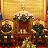 Đoàn các tổ chức quần chúng Quân đội Lào thăm Việt Nam