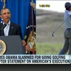 Ông Obama bị chỉ trích vì vội chơi golf sau phát biểu về vụ chặt đầu