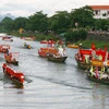 Đặc sắc hội đua thuyền mừng Tết Độc lập ở quê hương Đại tướng