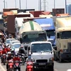 TP.HCM: Kẹt xe hàng giờ đồng hồ tại khu vực vào cảng Cát Lái