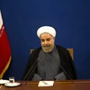 Tổng thống Iran Hassan Rouhani tham dự cuộc họp báo tại Tehran. (Nguồn: AFP/TTXVN)