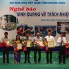 Giao lưu " Nghề báo-Vinh quang và trách nhiệm" tại Quảng Bình