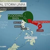Vị trí và đường đi của bão Linfa. (Nguồn: accuweather.com)