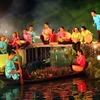 Tiết mục nghệ thuật tại lễ khai mạc Tuần lễ Du lịch xanh Đồng bằng sông Cửu Long 2015. (Ảnh: Duy Khương/TTXVN)