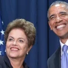 Tổng thống Brazil Dilma Rousseff và Tổng thống Mỹ Barack Obama. (Nguồn: Getty Images)