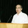 Chủ tịch Nguyễn Thiện Nhân phát biểu khai hội nghị. (Ảnh: Nguyễn Dân/TTXVN)