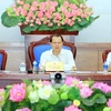 Phó Thủ tướng Vũ Văn Ninh phát biểu tại cuộc họp. (Ảnh: An Đăng/TTXVN)