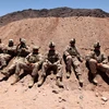 Binh lính Mỹ tham gia tập trận tại Jordan. (Nguồn: THX/TTXVN)