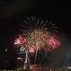 Bắn pháo hoa mừng 50 năm Ngày Độc lập của Singapore. (Nguồn: Vietnam+)