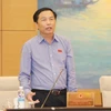 Trưởng ban Dân nguyện của Quốc hội Nguyễn Đức Hiền phát biểu ý kiến. (Ảnh: Phương Hoa/TTXVN)