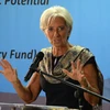 Tổng Giám đốc IMF Christine Lagarde trong cuộc gặp gỡ sinh viên Đại học Indonesia. (Nguồn: AFP/TTXVN)