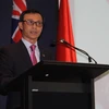 Đại sứ Việt Nam tại Australia Lương Thanh Nghị phát biểu tại Lễ kỷ niệm. (Ảnh: Khánh Linh/Vietnam+)