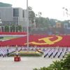 Lễ mít tinh, diễu binh, diễu hành kỷ niệm 70 năm Cách mạng Tháng Tám và Quốc khánh 2/9. (Nguồn: TTXVN)