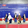 Thủ tướng Nguyễn Tấn Dũng tại lễ khởi công. (Ảnh: Đức Tám/TTXVN)