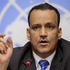 Đặc phái viên LHQ về Yemen Ismail Ould Cheikh Ahmed trong cuộc họp báo sau đàm phán tại Geneva (Thụy Sĩ) ngày 19/6. (Nguồn: AFP/TTXVN)