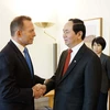 Thủ tướng Australia Tony Abbott tiếp Bộ trưởng, Đại tướng Trần Đại Quang. (Nguồn: Vietnam+)