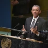 Tổng thống Mỹ Barack Obama phát biểu tại Đại Hội đồng Liên hợp quốc. (Nguồn: AFP/TTXVN)