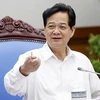 Thủ tướng Nguyễn Tấn Dũng phát biểu kết luận Phiên họp. (Ảnh: Đức Tám/TTXVN)