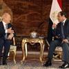 Tổng thống Tunisia Beji Caid Essebsi hội đàm với Tổng thống Ai Cập Abdel Fattah al-Sisi. (Nguồn: lapresse.tn)