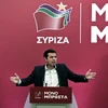 Ông Alexis Tsipras tại cuộc họp của đảng Syriza ở thủ đô Athens. (Nguồn: AFP/TTXVN)