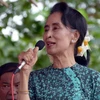 Thủ lĩnh Liên đoàn Quốc gia vì Dân chủ đối lập, bà Aung San Suu Kyi. (Nguồn: AP)