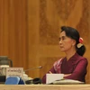 Lãnh đạo phe đối lập, Chủ tịch đảng NLD Aung San Suu Kyi. (Nguồn: AFP/TTXVN)