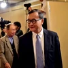 Ông Sam Rainsy tại một cuộc họp báo ở thủ đô Tokyo của Nhật Bản ngày 10/11. (Nguồn: AFP/TTXVN)