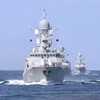 Tàu chiến của Nga tại vùng Biển Caspi. (Nguồn: Reuters/TTXVN)